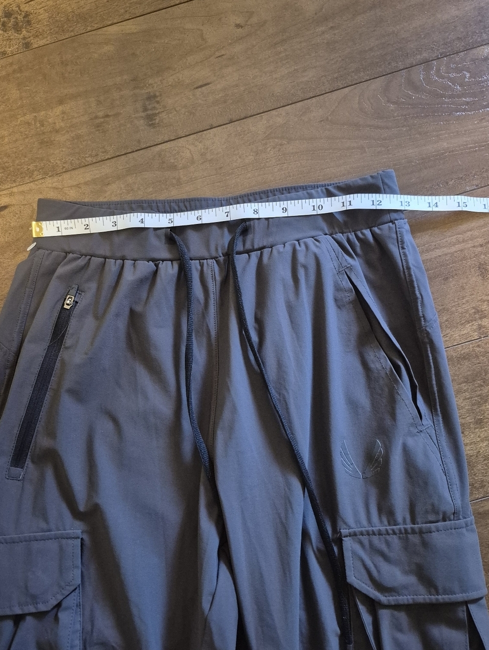 ASRV DSG-0437 Men’s XS Gray Tech Cargo Joggers Tapered Performance Pants - Picture 4 of 9